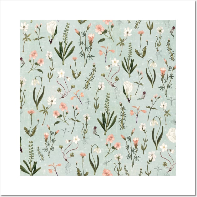 Floral forest Wall Art by katherinequinnillustration